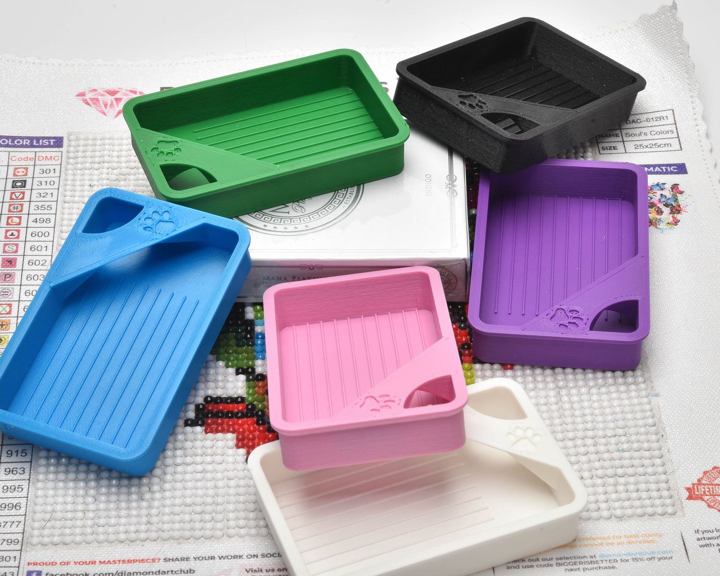 Kitten - Small Cat-Proof Diamond Painting Tray with Lid