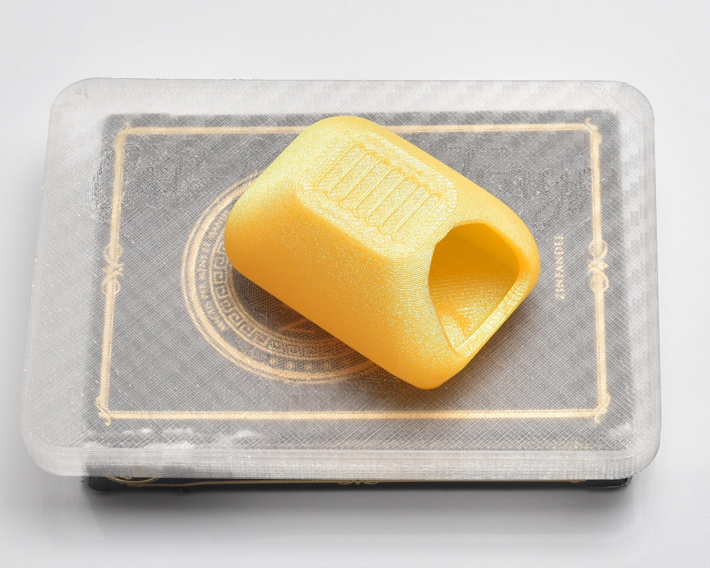 Aurora Gleam Gold Holo Translucent - Litter Box Drill Collector & Cover Minder