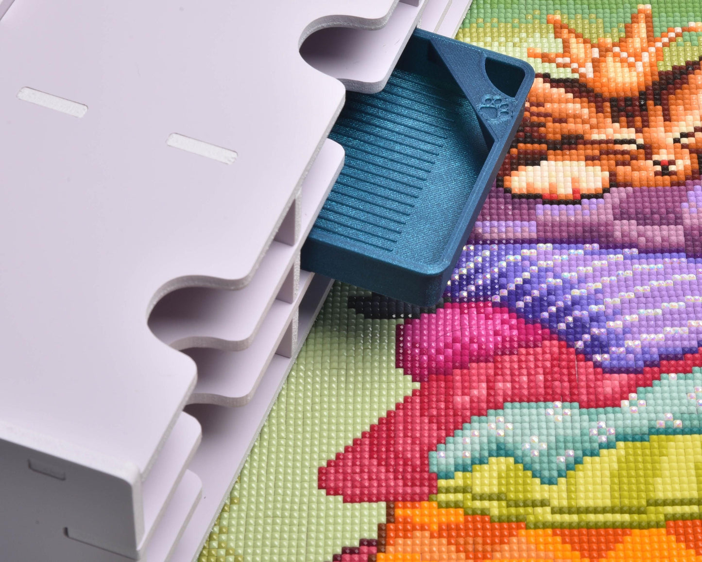 Lagoon Shimmer - TOWER SPECIAL EDITION - Cat-Proof Diamond Painting Tray with Lid