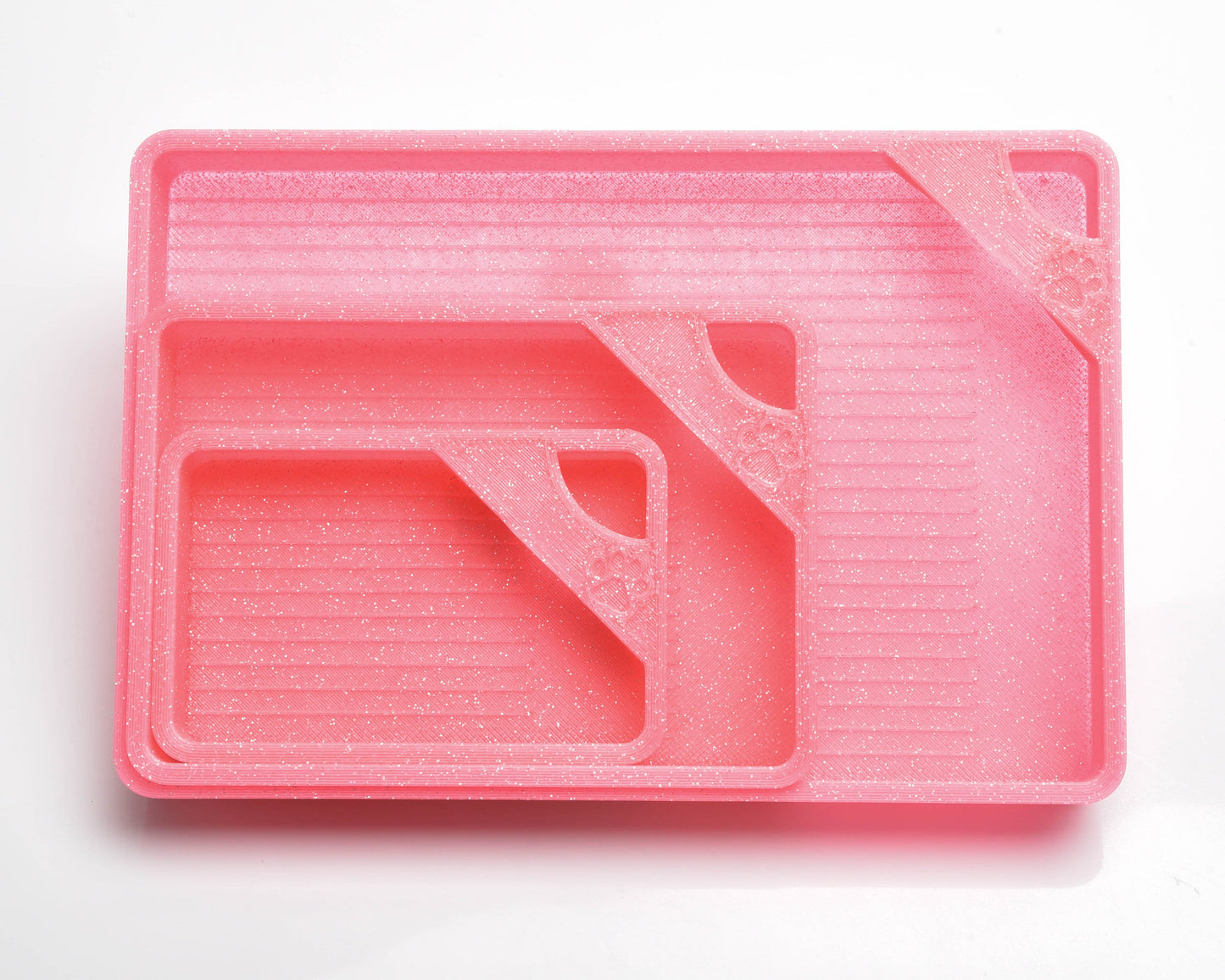 Ballpark Bubblegum Sparkle Translucent Pink - SPECIAL EDITION - Cat-Proof Diamond Painting Tray with Lid