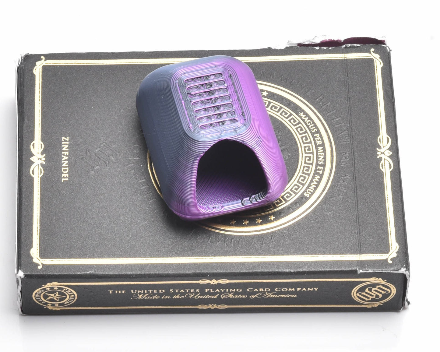 NEW! Litter Box Drill Collector & Cover Minder - Morticia - Purple Black Quantum