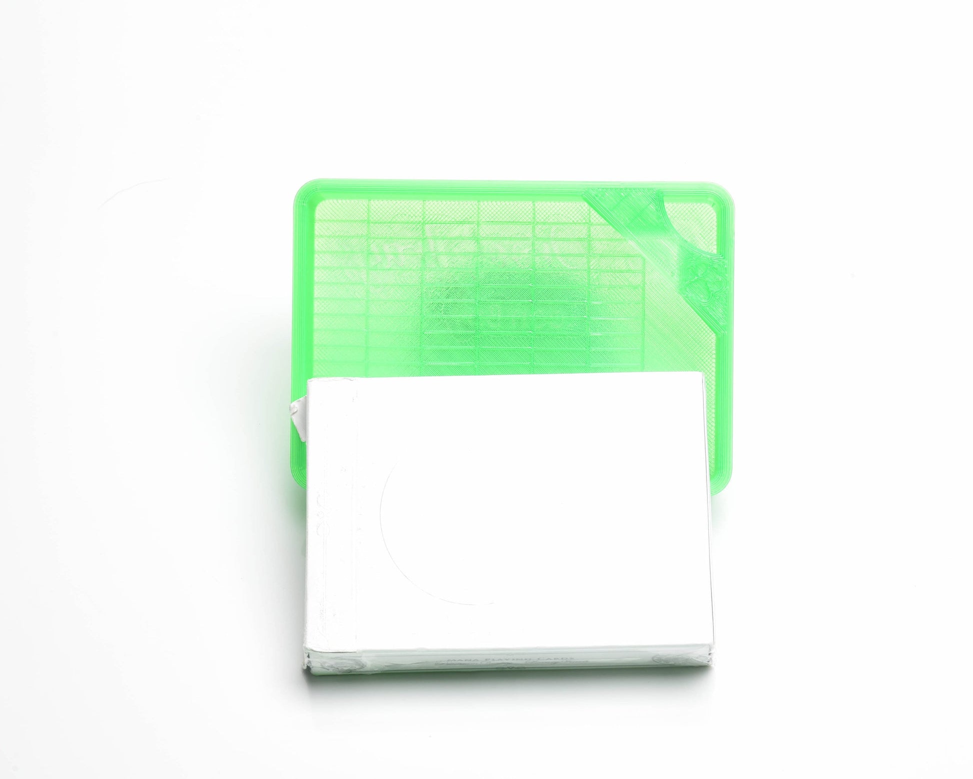 GRIDDED! Bright Green Translucent- NEW PRODUCT - Cat-Proof Diamond Painting Tray with Lid