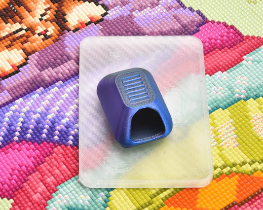 NEW! Litter Box Drill Collector & Cover Minder - Gomez Blue/Purple/Black Quantum