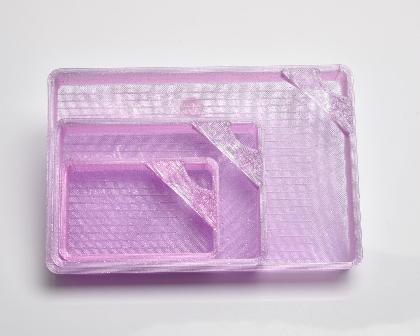 Pixie Dust Pink/Purple Translucent Ombre - SPECIAL EDITION - Cat-Proof Diamond Painting Tray with Lid