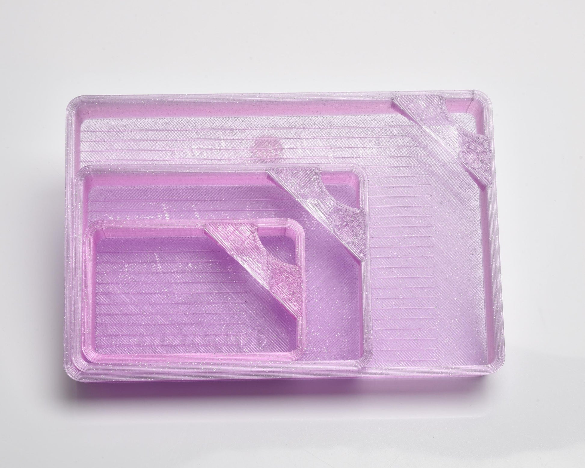 Pixie Dust Pink/Purple Translucent Ombre - SPECIAL EDITION - Cat-Proof Diamond Painting Tray with Lid