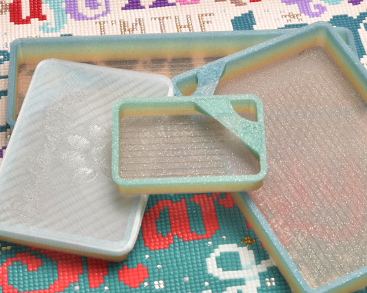 Coastal Sunrise - GRIDDED SPECIAL EDITION - Cat-Proof Diamond Painting Tray with Lid