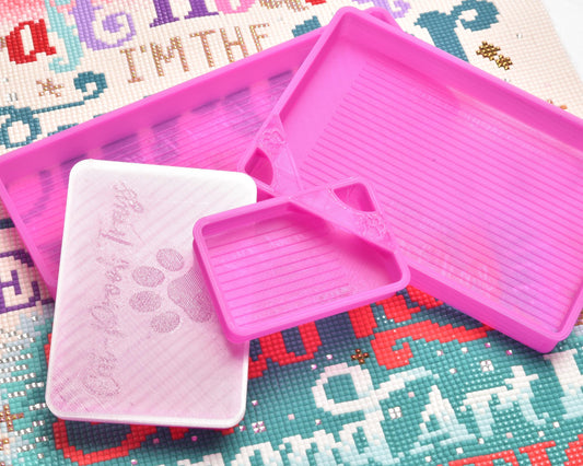 Cheshire Purple Translucent - SPECIAL EDITION - Cat-Proof Diamond Painting Tray with Lid