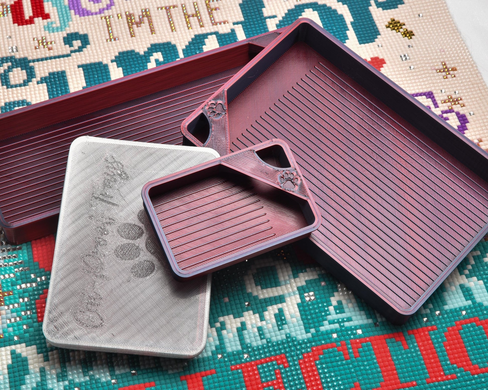 Ember Phoenix - SPECIAL EDITION - Cat-Proof Diamond Painting Tray with Lid