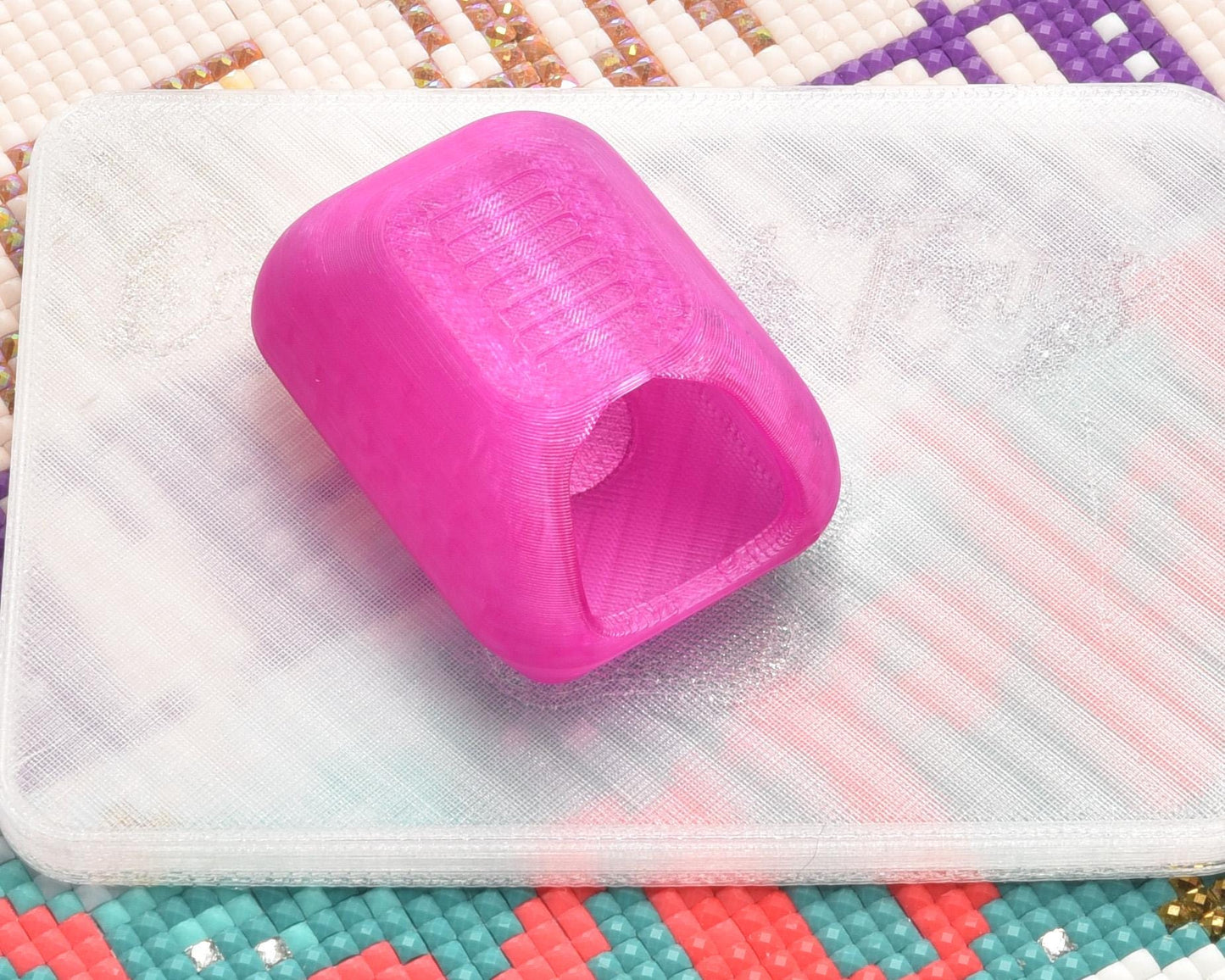 Cheshire Purple Translucent - Litter Box Drill Collector & Cover Minder