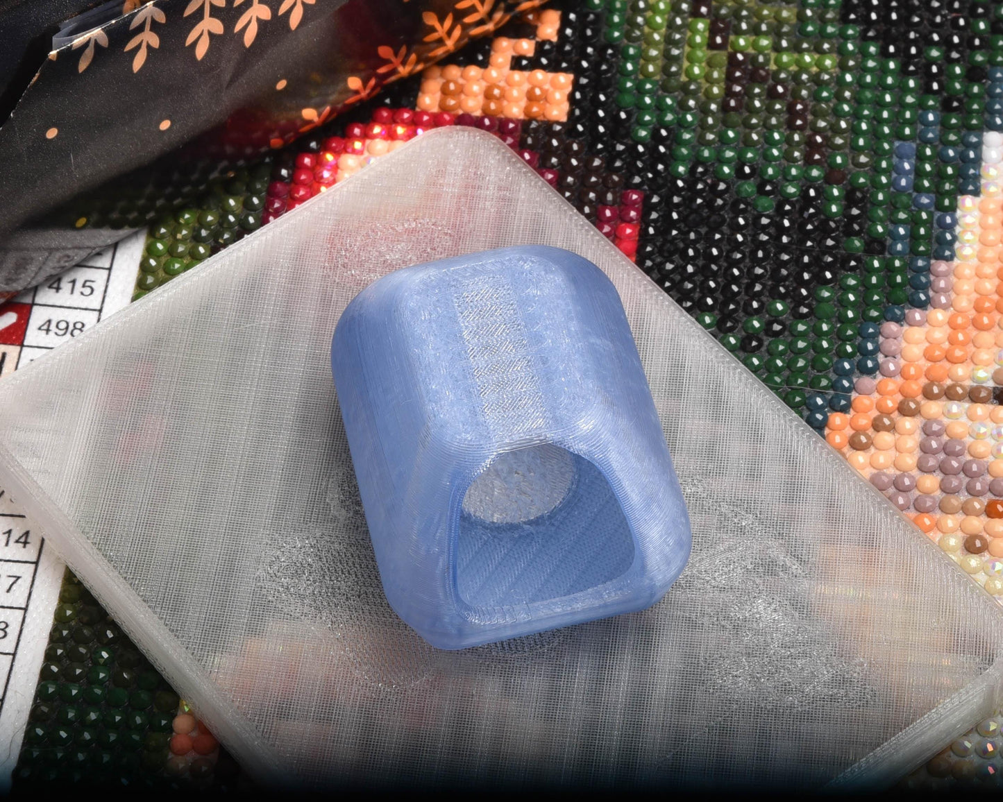 Snowflake - Litter Box Drill Collector & Cover Minder