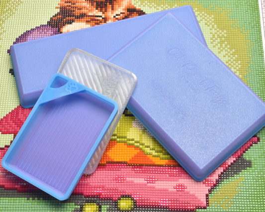 Au Revoir Blue/Purple Ombre - LOAF SPECIAL EDITION - Cat-Proof Diamond Painting Tray with Lid