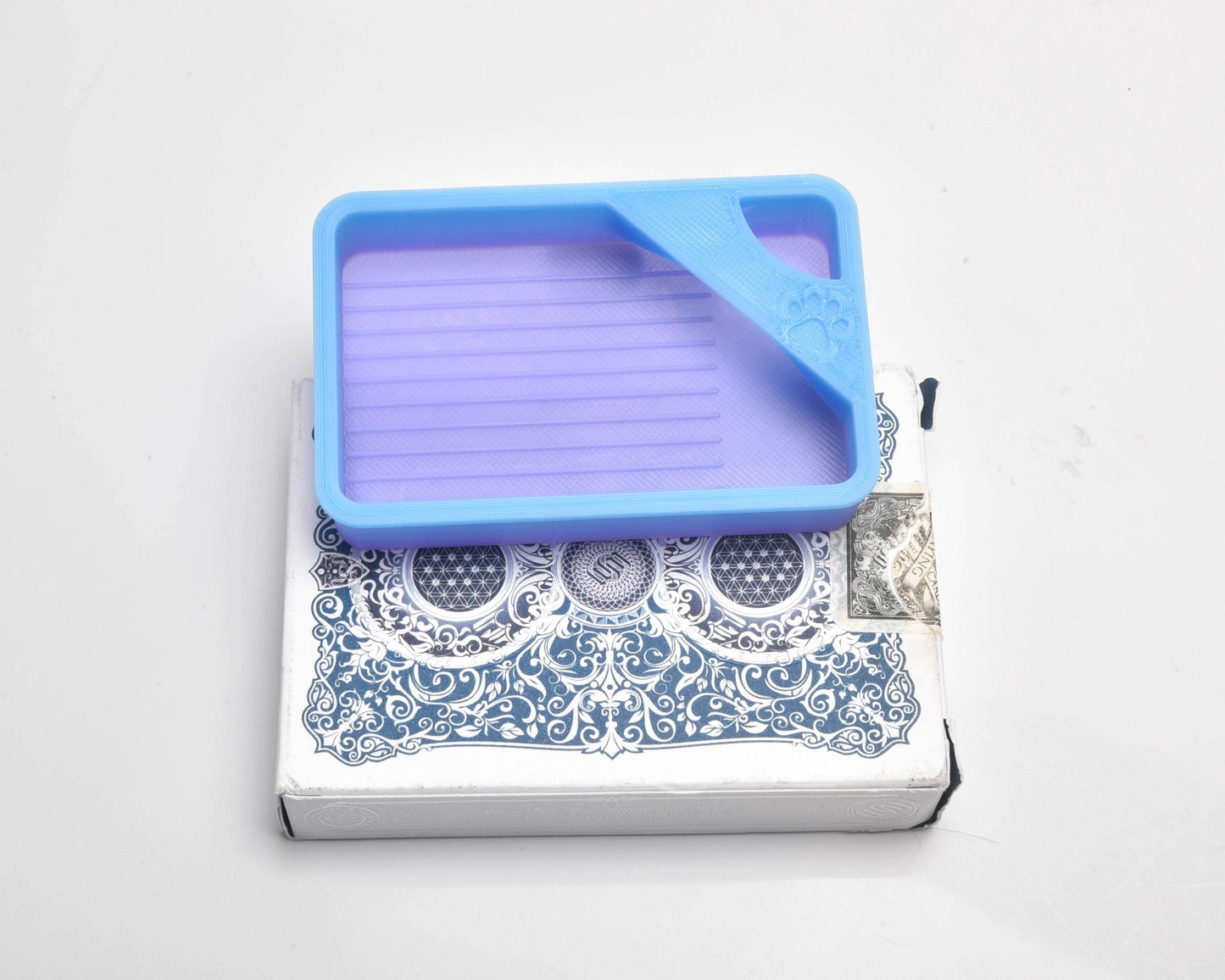 Au Revoir Blue/Purple Ombre - SPECIAL EDITION - Cat-Proof Diamond Painting Tray with Lid
