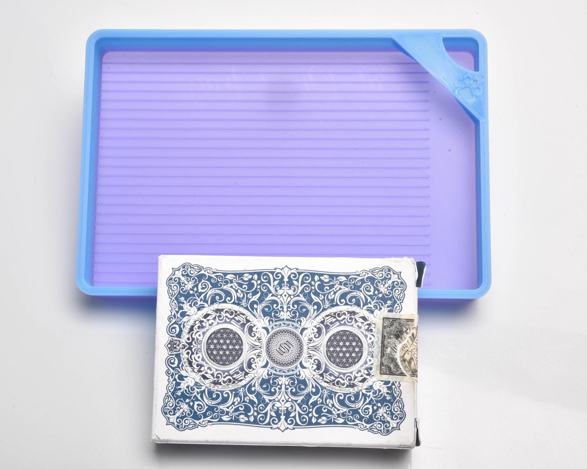 Au Revoir Blue/Purple Ombre - SPECIAL EDITION - Cat-Proof Diamond Painting Tray with Lid