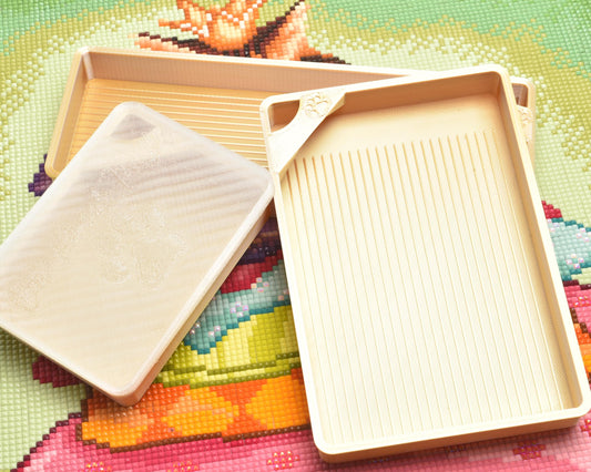 New Year Ball Gold Silver Quantum - GRIDDED SPECIAL EDITION - Cat-Proof Diamond Painting Tray with Lid