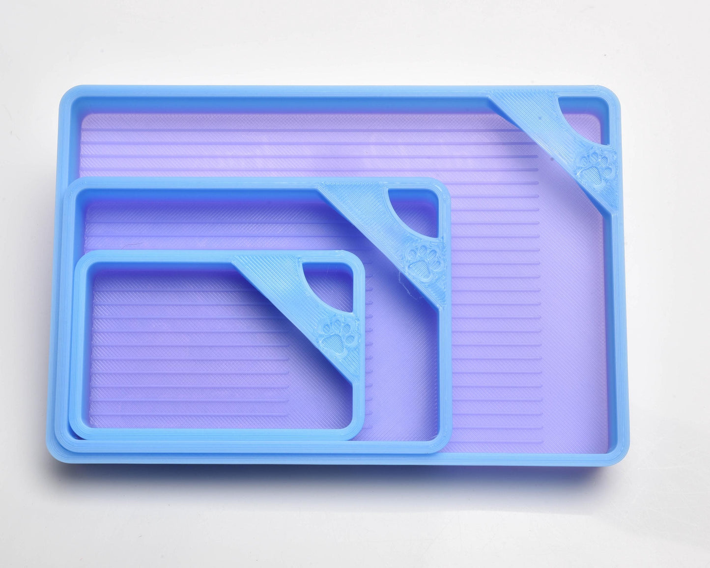 Au Revoir Blue/Purple Ombre - SPECIAL EDITION - Cat-Proof Diamond Painting Tray with Lid