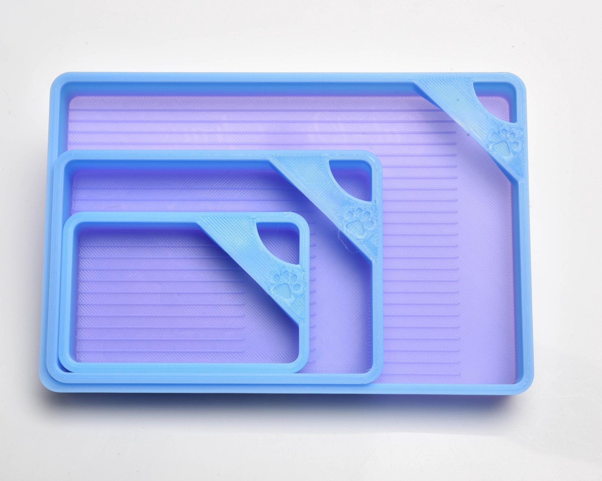 Au Revoir Blue/Purple Ombre - SPECIAL EDITION - Cat-Proof Diamond Painting Tray with Lid