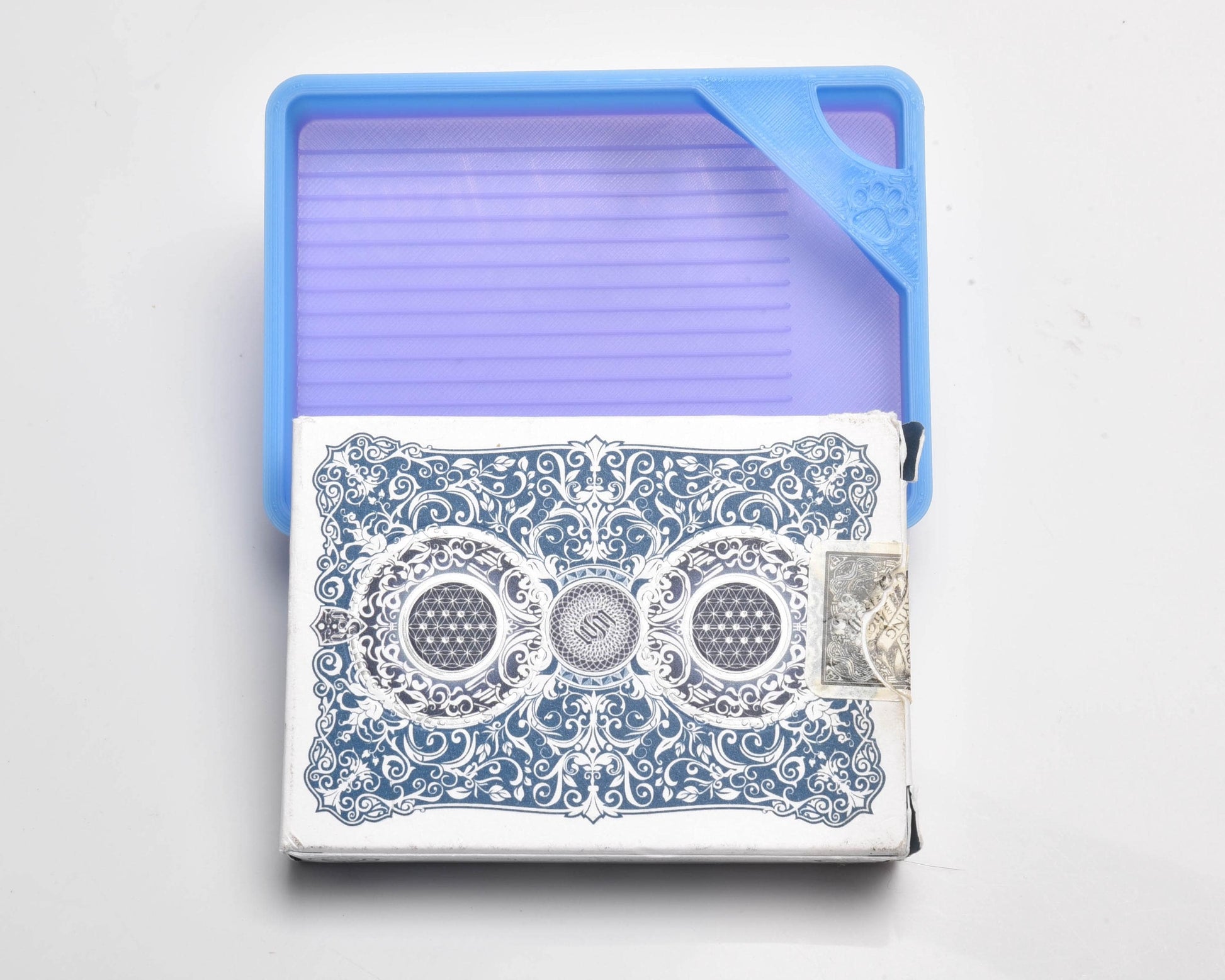 Au Revoir Blue/Purple Ombre - SPECIAL EDITION - Cat-Proof Diamond Painting Tray with Lid