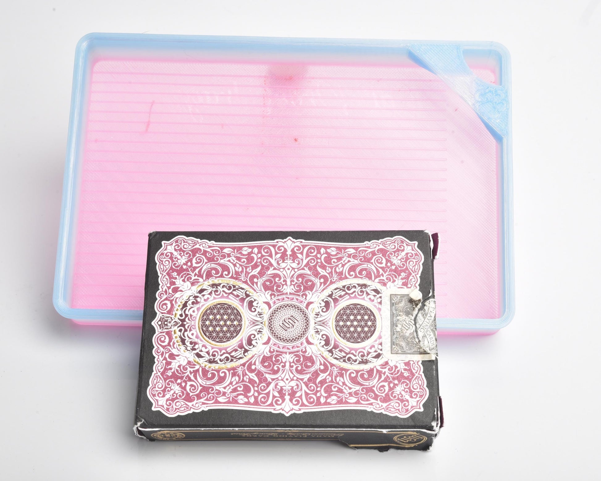 Cat Proof Diamond Painting Tray with Lid - Cotton Candy Sky - Standard