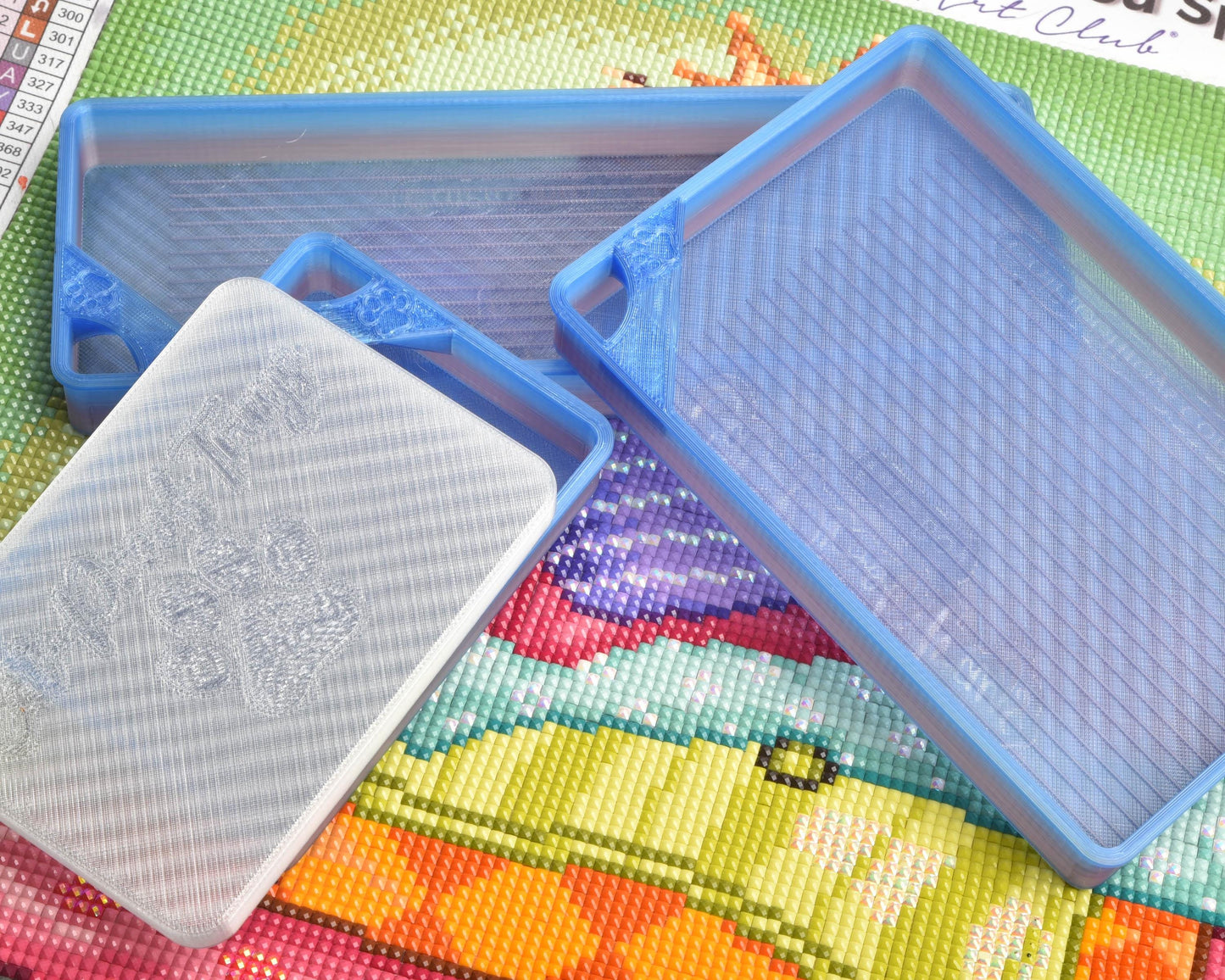Twilight Serenade - Gridded - Cat Proof Diamond Painting Tray with Lid