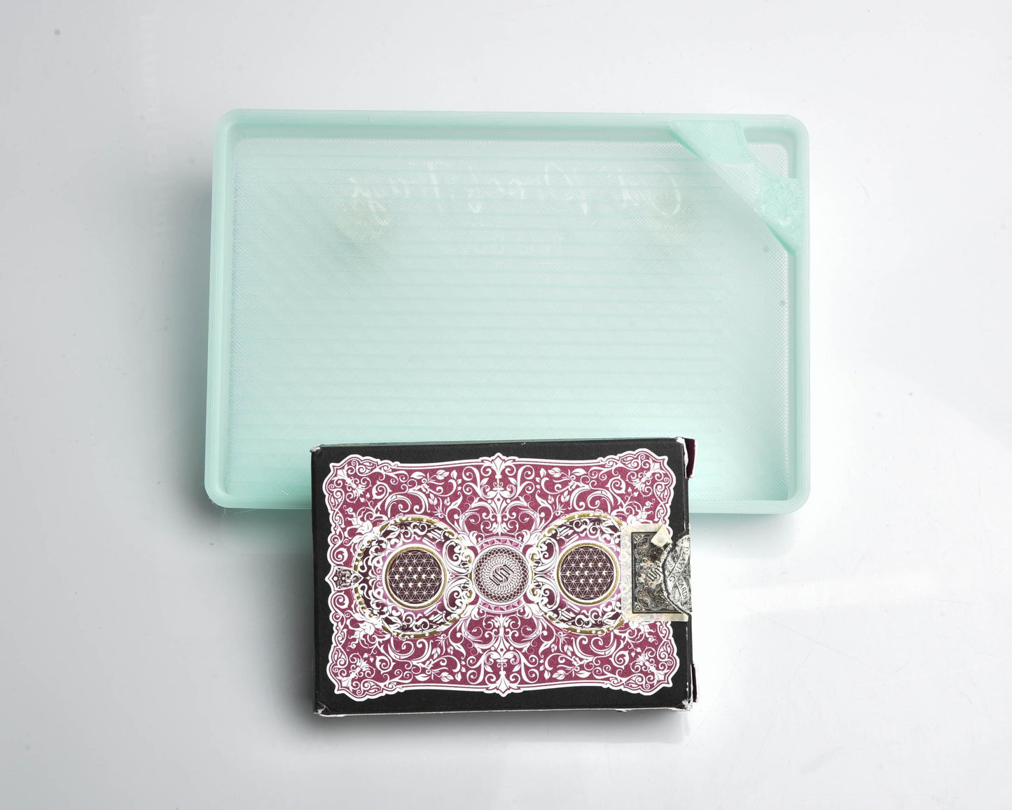 Minty Fresh - Gridded - Cat Proof Diamond Painting Tray with Lid