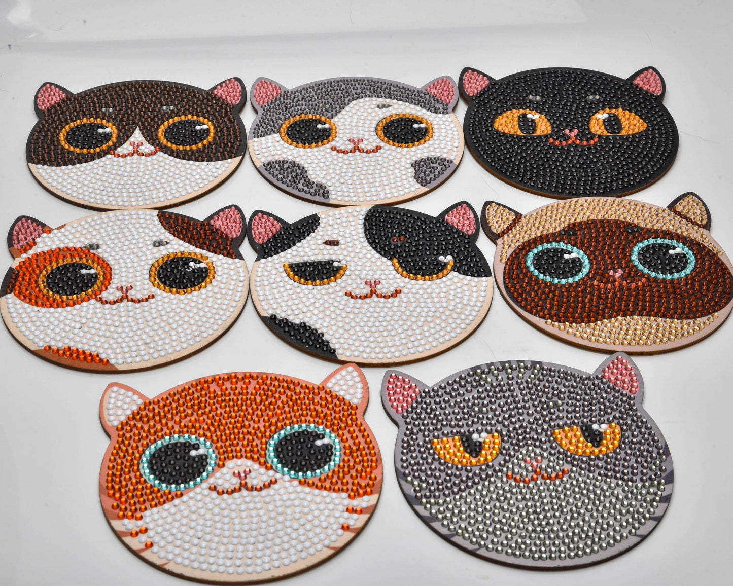 Cat Face! - Cat Coaster Diamond Painting Dazzled